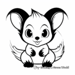 Cute Baby Skunk Coloring Pages 3