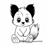 Cute Baby Skunk Coloring Pages 4