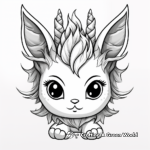Cute Baby Unicorn with Mask Coloring Sheets 1