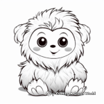Cute Baby Yeti Coloring Pages for Children 1