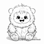 Cute Baby Yeti Coloring Pages for Children 2