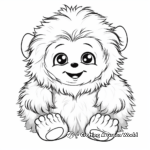 Cute Baby Yeti Coloring Pages for Children 3