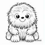 Cute Baby Yeti Coloring Pages for Children 4