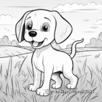 Cute Beagle Coloring Pages 1