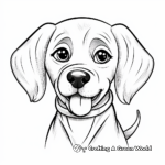 Cute Beagle Coloring Pages 4