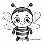 Cute Bumblebee Coloring Pages for Kids 1