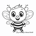 Cute Bumblebee Coloring Pages for Kids 4