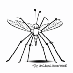 Cute Cartoon Daddy Long Legs Coloring Pages 3