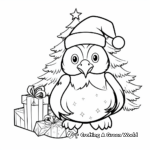 Cute Christmas Penguin Coloring Pages 3