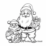 Cute Christmas Penguins Coloring Pages for Adults 3