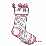 Cute Christmas Stocking Card Coloring Pages 4
