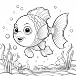 Cute Clown Fish Coloring Pages 2