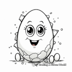 Cute Cracked Egg Coloring Pages 3