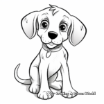 Cute Dachshund Puppy Coloring Pages 1