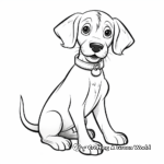 Cute Dachshund Puppy Coloring Pages 3
