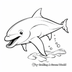 Cute Dolphin Whale Family Coloring Pages 2