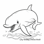 Cute Dolphin Whale Family Coloring Pages 3