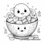 Cute Doodles of Udon Noodles Coloring Pages 2