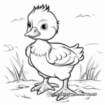 Cute Duckling Coloring Pages 2