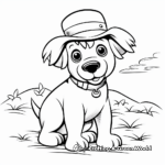 Cute Farm Dog Coloring Pages 4