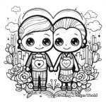 Cute February Valentine’s Day Coloring Pages 3