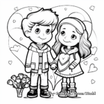 Cute February Valentine’s Day Coloring Pages 4
