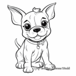 Cute French Bulldog Coloring Pages 1
