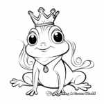 Cute Frog Prince Coloring Sheets 1