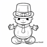 Cute Frosty the Snowman Coloring Pages for Kids 3