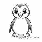 Cute Galapagos Penguin Coloring Pages 1