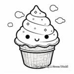 Cute Gelato Ice Cream Coloring Pages 2
