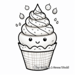 Cute Gelato Ice Cream Coloring Pages 3