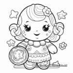 Cute Gingerbread Baby Coloring Pages 1