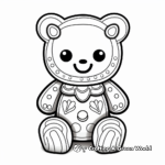 Cute Gingerbread Baby Coloring Pages 4