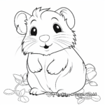 Cute Guinea Pig Coloring Pages 1