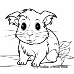 Cute Guinea Pig Coloring Pages 2
