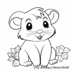 Cute Guinea Pig Coloring Pages 4
