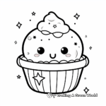 Cute Jelly and Ice Cream Coloring Pages 1