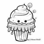Cute Jelly and Ice Cream Coloring Pages 2