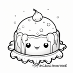Cute Jelly and Ice Cream Coloring Pages 4