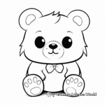 Cute Kawaii Panda Coloring Pages 1