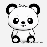 Cute Kawaii Panda Family Coloring Pages 4