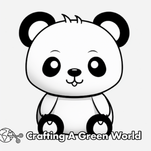 Kawaii Panda Coloring Pages - Free &amp; Printable!