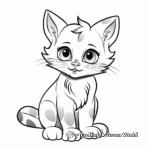 Cute Kitten Coloring Pages 2