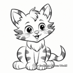 Cute Kitten Coloring Pages 3