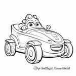 Cute Mini Derby Car Coloring Sheets for Kids 2
