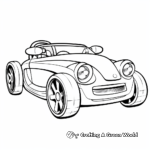 Cute Mini Derby Car Coloring Sheets for Kids 3