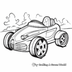 Cute Mini Derby Car Coloring Sheets for Kids 4
