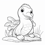 Cute Platypus with Australian Animals Coloring Pages 3