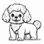 Cute Poodle Adult Coloring Pages 3
